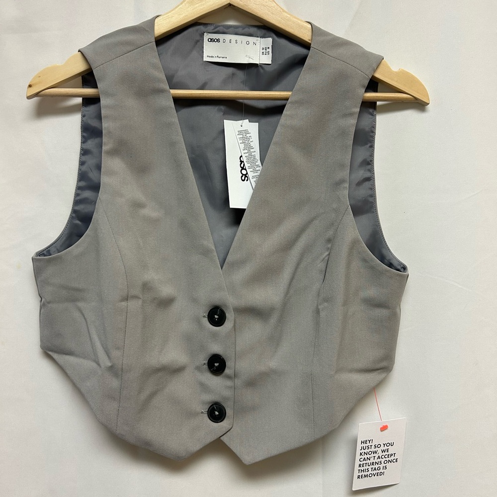 ASOS button down vest